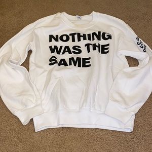 Drake NWTS White Sweatshirt